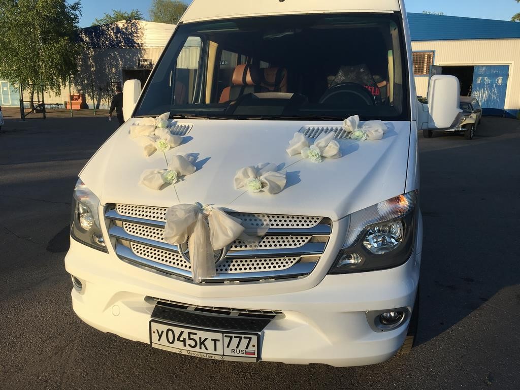 Украшение микроавтобуса к свадьбе